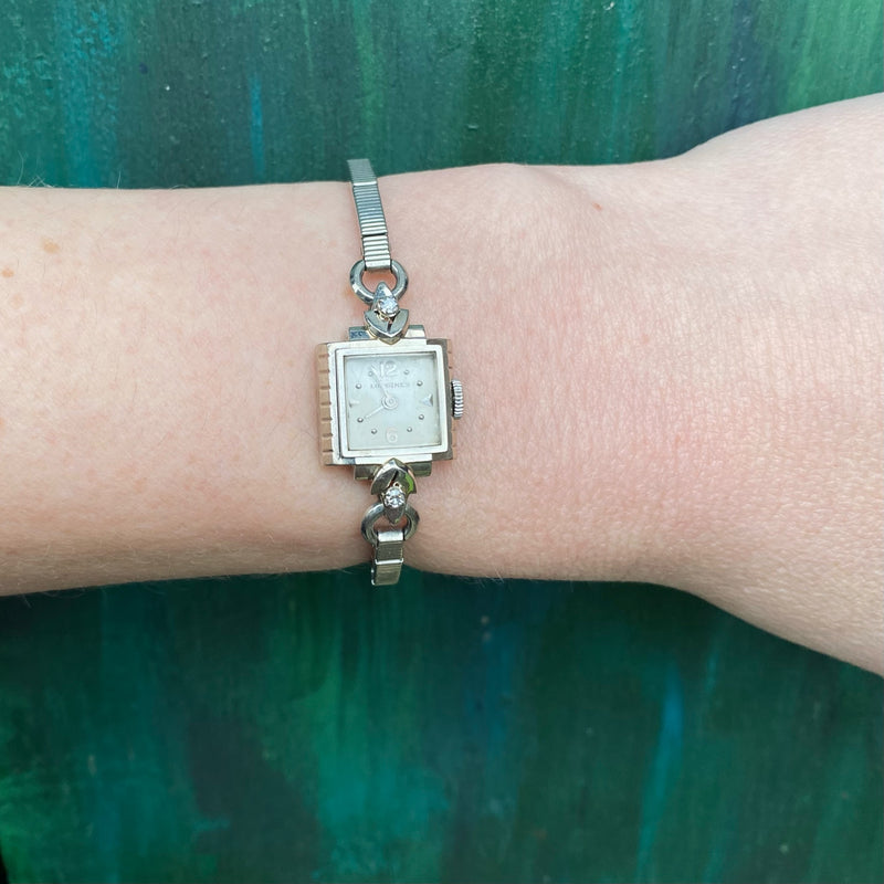 Ladies' White Gold & Diamond Longines Watch