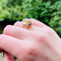Brilliant Citrine Cocktail Ring
