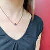 Cut Back Collet Set Amethyst Necklace by Ancient Influences