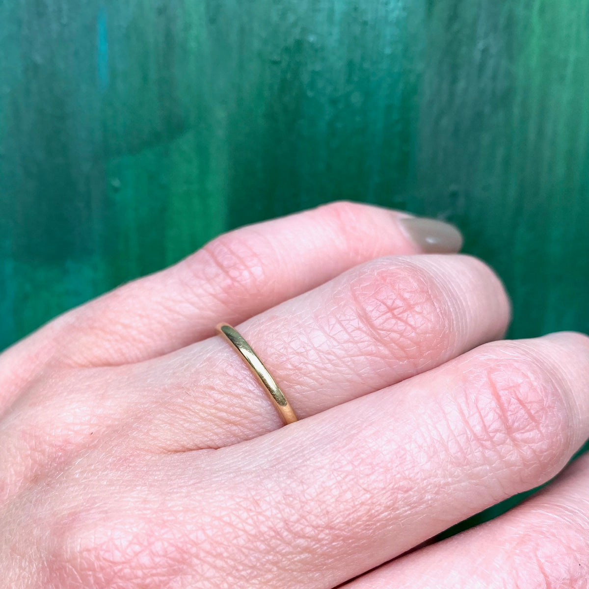 Art Deco Era Gold Wedding Band