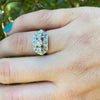 Hybrid Beauty 1940s Ring with Victorian Diamonds