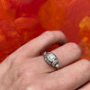 1930's 2 tone Beauty Engagement Ring