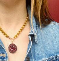 Superb Garnet Encrusted Victorian Locket