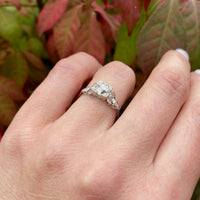 Dreamy Deco Diamond Ring with Openwork Detail
