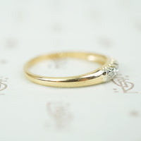 The Sweetest Two Tone Vintage Diamond Band
