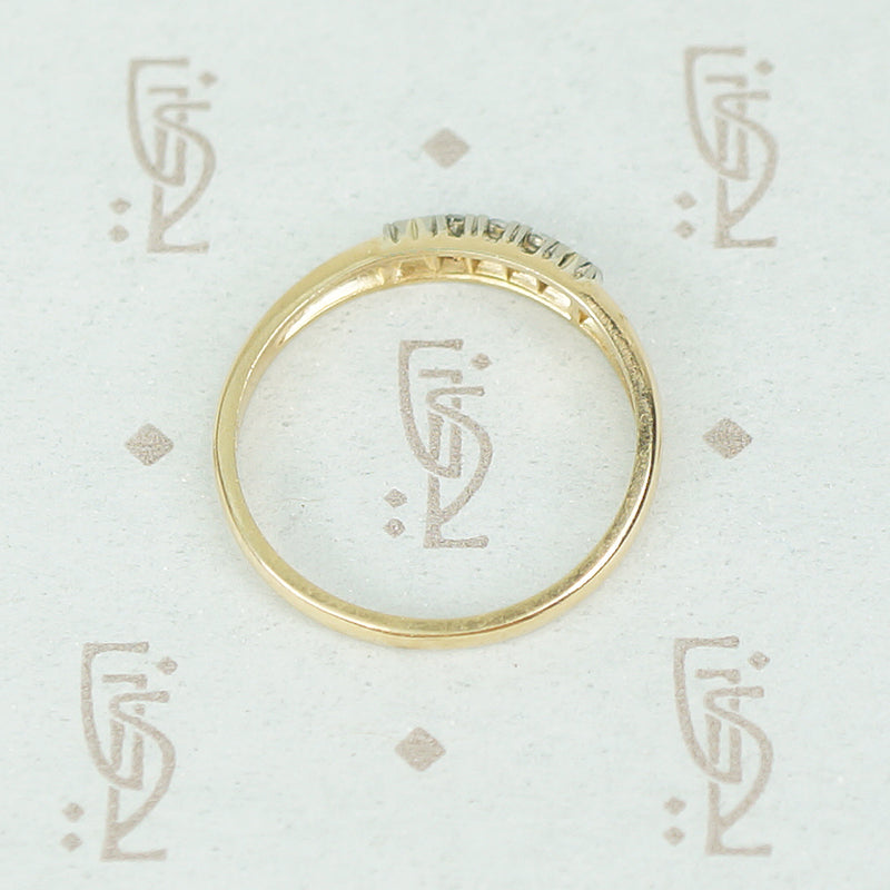 The Sweetest Two Tone Vintage Diamond Band