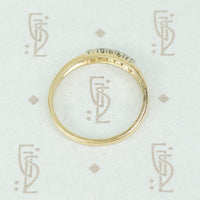 The Sweetest Two Tone Vintage Diamond Band
