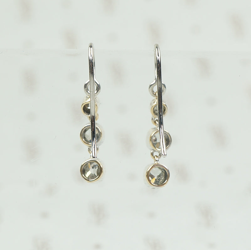 Lumiére Triple Drop OMC Diamond Earrings