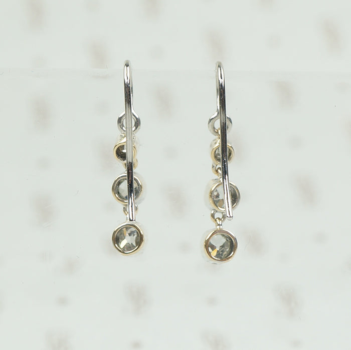 Lumiére Triple Drop OMC Diamond Earrings