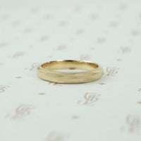 Vintage Heavy Yellow Gold Wedding Band