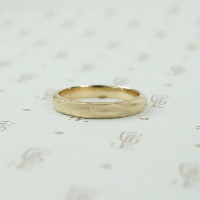 Vintage Heavy Yellow Gold Wedding Band