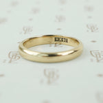 Vintage Heavy Yellow Gold Wedding Band
