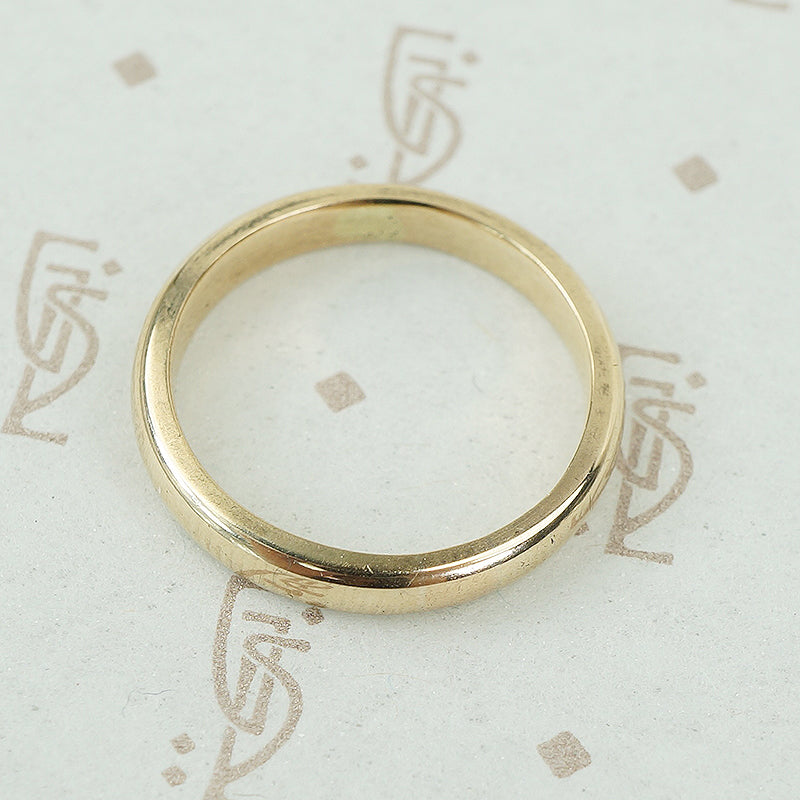 Vintage Heavy Yellow Gold Wedding Band