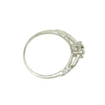 Beautifully Detailed Vintage Old Euro Diamond Engagement Ring