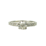 Beautifully Detailed Vintage Old Euro Diamond Engagement Ring