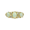 Shimmering Opal and Diamond Ring