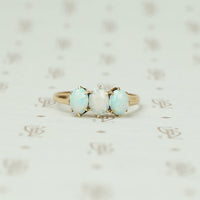 Rose Gold Victorian Opal Ring