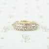 vintage 2 tone gold 3 row omc diamond band