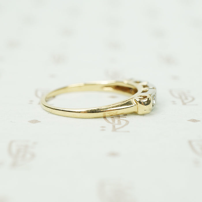 Distinctive Vintage Diamond Band