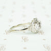 1930's Beauty 3 Stone White Gold Diamond Ring