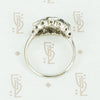 1930's Beauty 3 Stone White Gold Diamond Ring