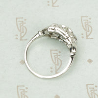 Sparkling 1930's Platinum and Diamond Engagement Ring