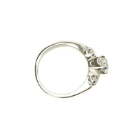 Vintage Platinum and Sparkling White Diamond Engagement Ring