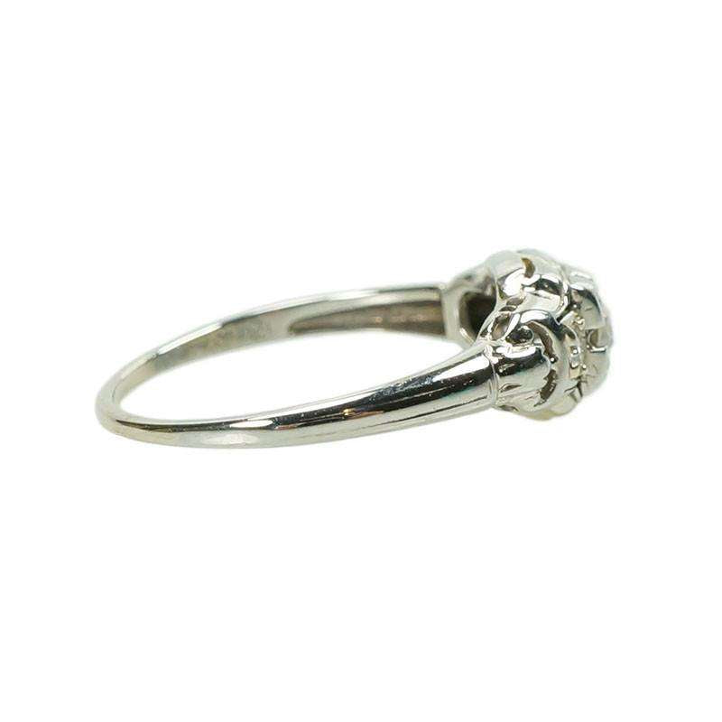 1930's White Gold Diamond set Engagement Ring