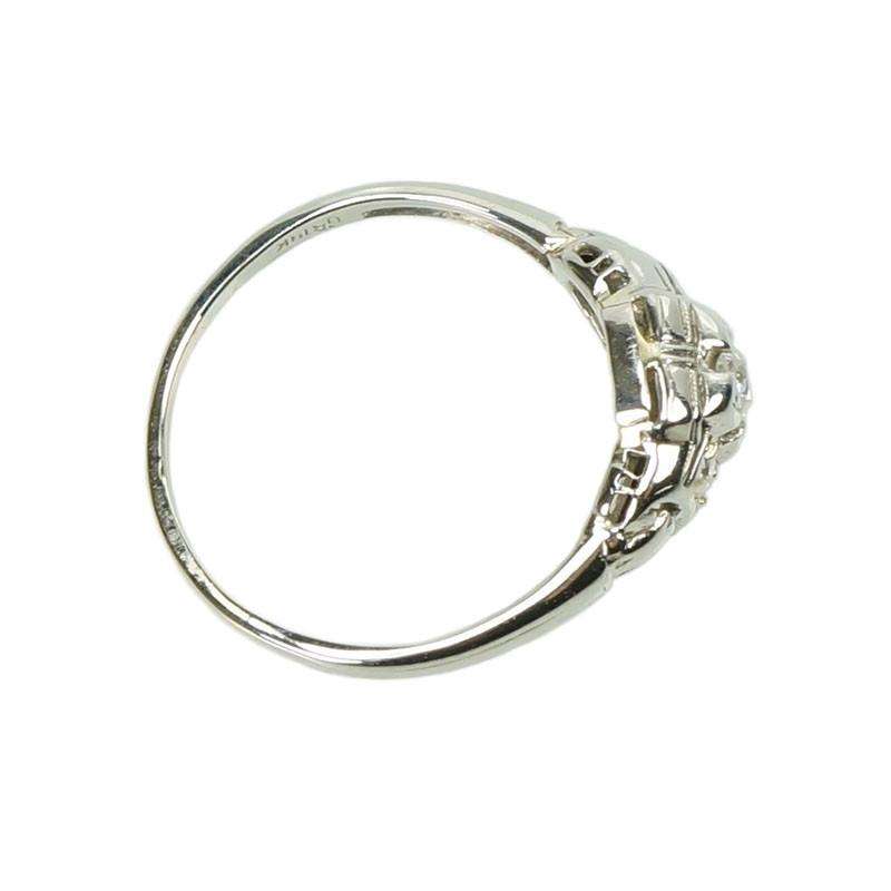 1930's White Gold Diamond set Engagement Ring