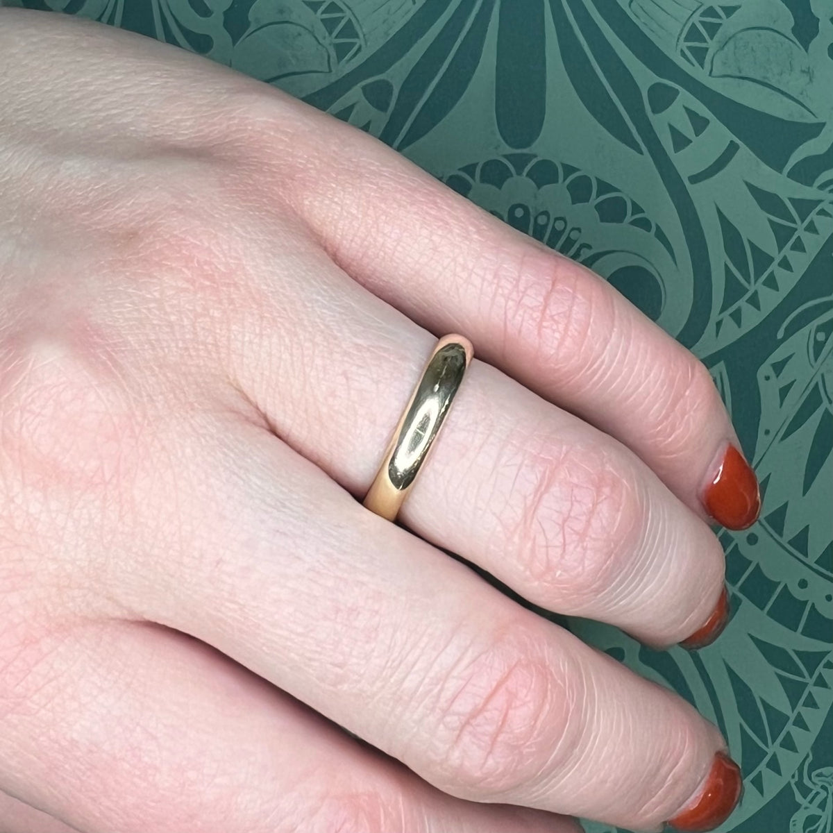 Timeless Half Round 14k Gold Wedding Band