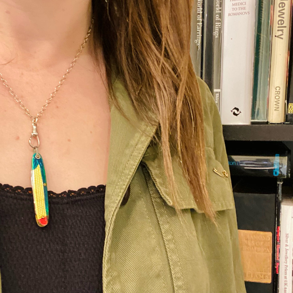 Playful & Surreal Corn Tiny Knife Necklace