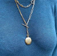 Crescent Moon and Star Gold Pendant Watch