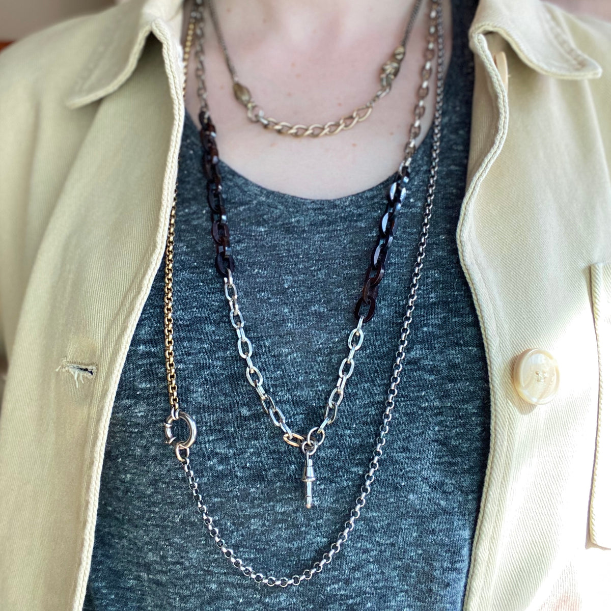 Shiny and Matte a Chunky Chain