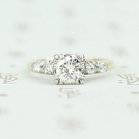 Timeless 1940s Two-Tone Diamond Ring
