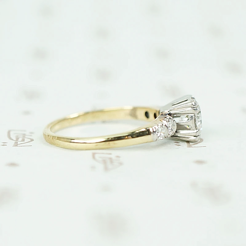 Timeless 1940s Two-Tone Diamond Ring