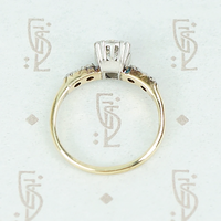 Timeless 1940s Two-Tone Diamond Ring