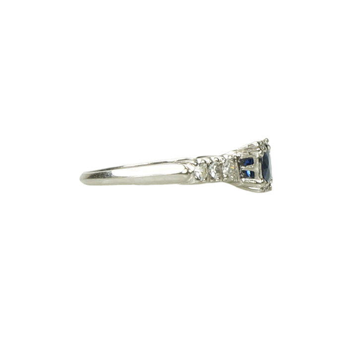 Timeless Vintage 40's Platinum Sapphire Engagement Ring