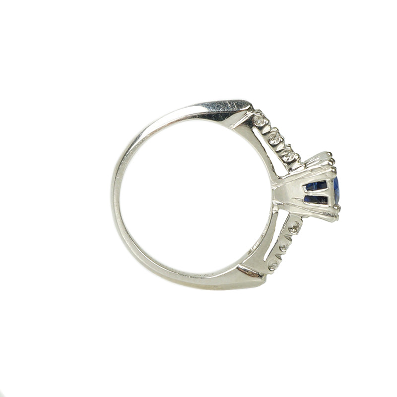Timeless Vintage 40's Platinum Sapphire Engagement Ring
