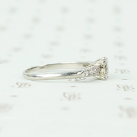 Vintage Platinum and Diamond Engagement Ring