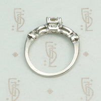 The Perfect 1940's Platinum OEC Diamond Engagement Ring