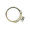 Vintage Blue Sapphire Engagement Ring