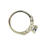 Vintage Blue Sapphire Engagement Ring