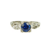 Vintage Blue Sapphire Engagement Ring