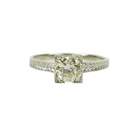 The Perfect Vintage Solitaire Diamond Engagement Ring