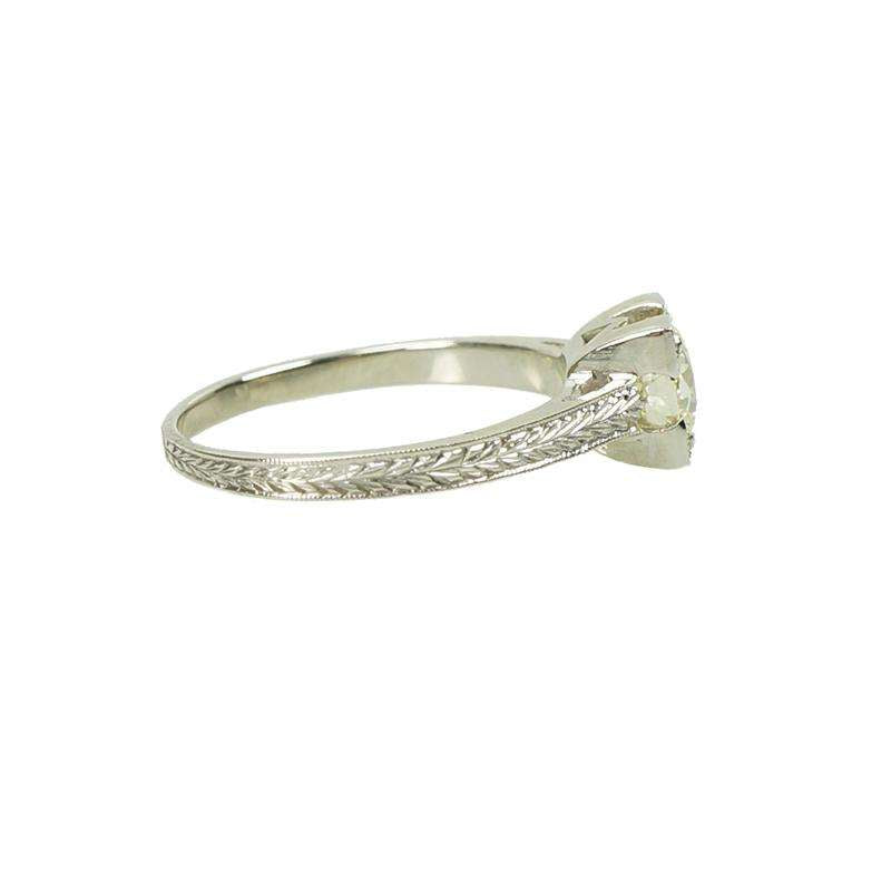 The Perfect Vintage Solitaire Diamond Engagement Ring