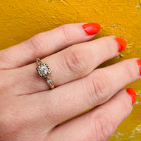 Darling Two Tone Diamond Engagement Ring