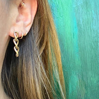 Vintage Gold Chain Earrings