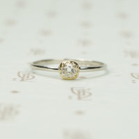 The Chunky Old Mine Cut Diamond Solitaire