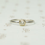 The Chunky Old Mine Cut Diamond Solitaire