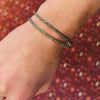 Pair of Slim Engraved Silver Bangles